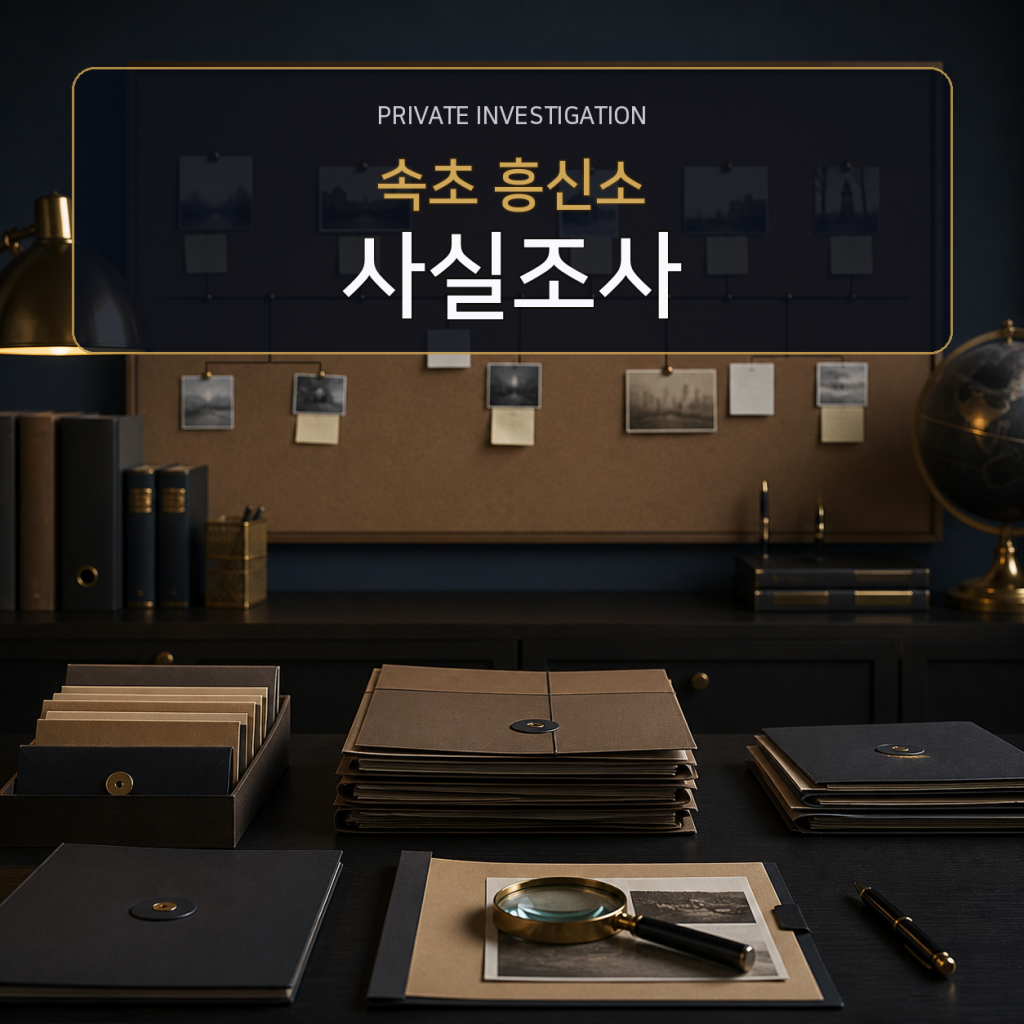 속초 사실관계 조사 전문 흥신소