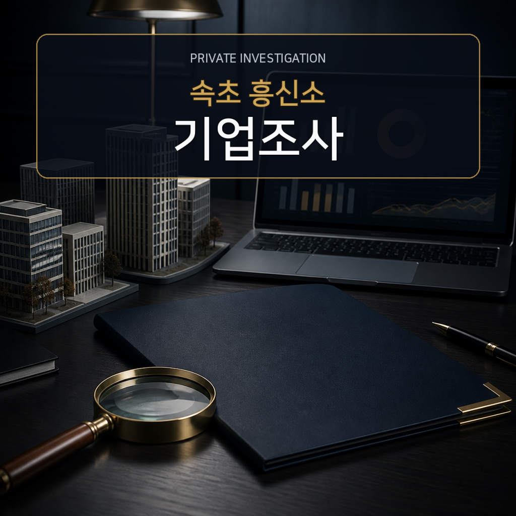 속초 기업·거래처 조사 전문 흥신소