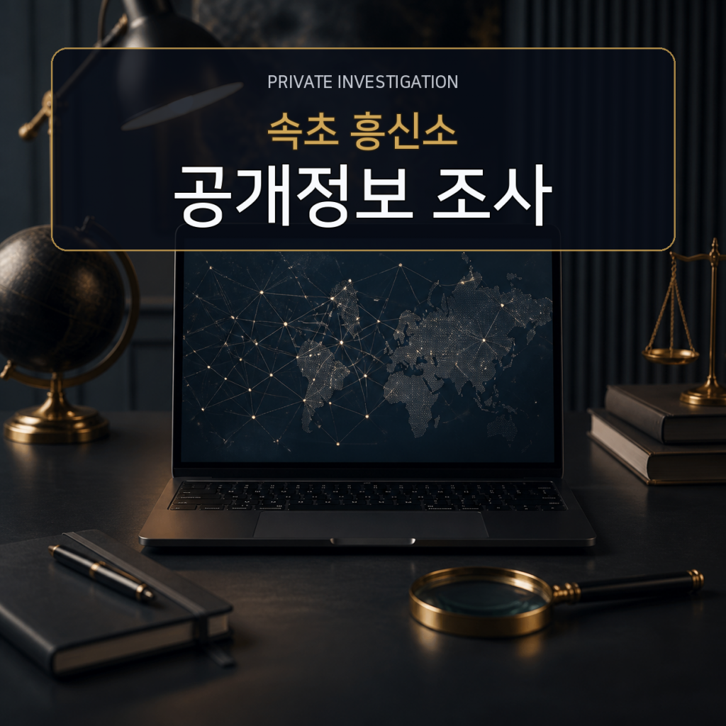 속초 디지털 공개정보 조사 전문 흥신소