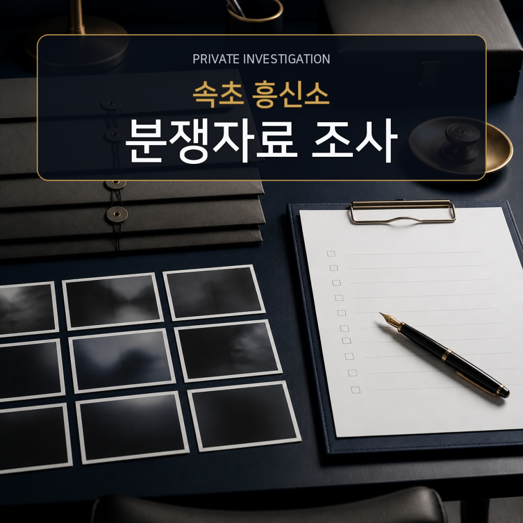 속초 분쟁자료 조사 전문 흥신소
